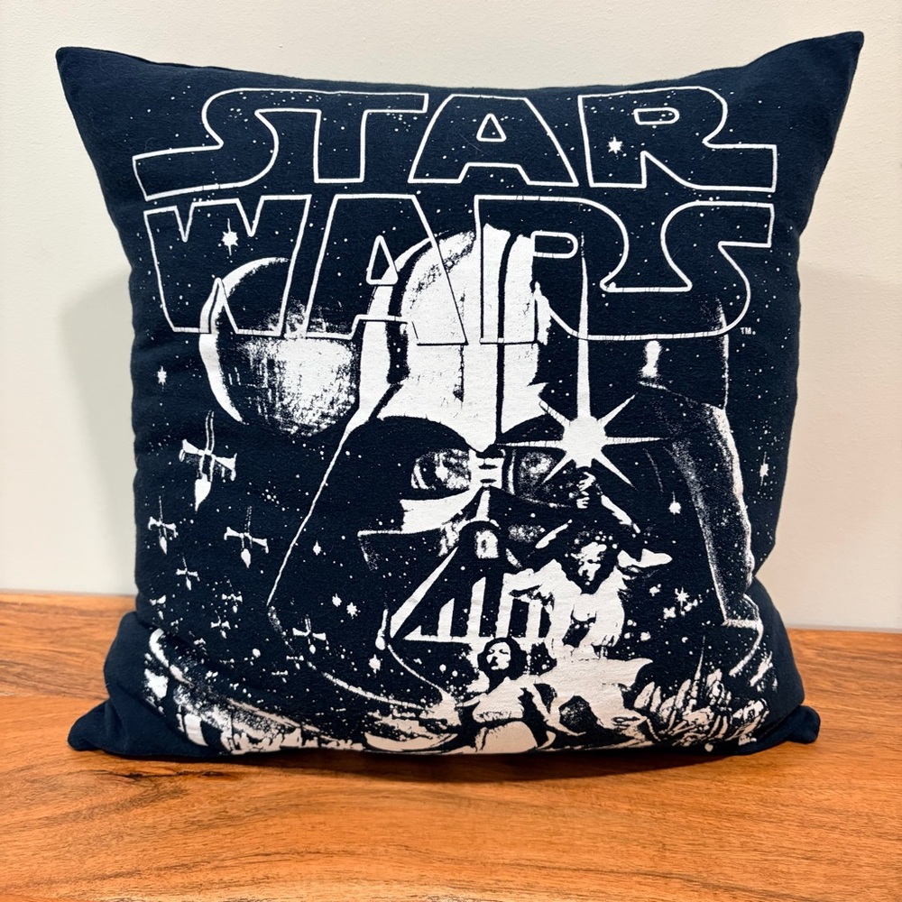 One-Of-A-Kind Star Wars Black & White Graphic Accent Throw Pillow | 17 x 17